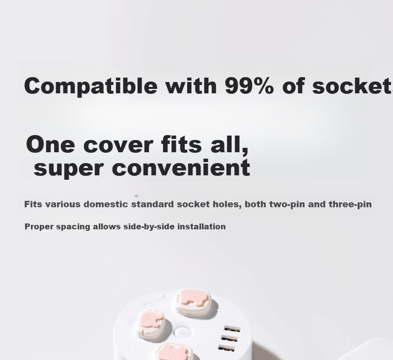 Scoornest Child Safety Socket Cover Electrical Outlet Protector Baby Plug Hole Guard Switch Panel Safety Cap 9