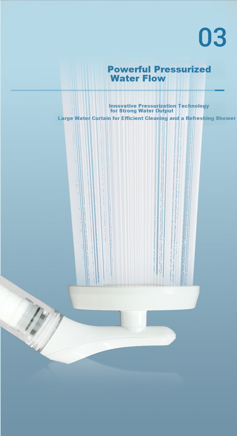 Aroma Sense Filtered High-Pressure Shower Head Anti-Scale Antibacterial Chlorine Removal 100mm Large Area AS-PRC Silver 8