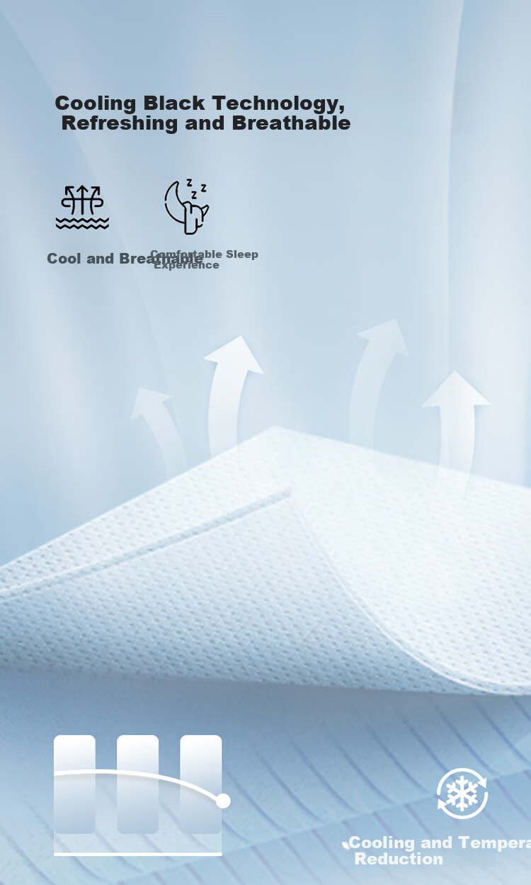 Dohia Class A Baby Cooling Ice Silk Washable Jacquard Fitted Sheet Summer Antibacterial Cooling 1.5x2m Bed 3