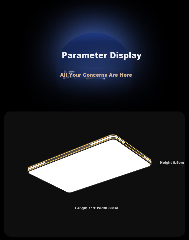AUX Original Pure Eye Protection AI Voice Smart Control Living Room Ceiling Main Light Modern Minimalist Nordic 15