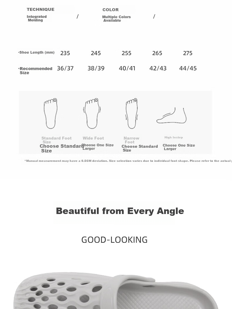 Qiumuxi Women's EVA Slip-On Clogs Non-Slip Thick Sole Soft High Elastic Breathable Home and Outdoor Toe-Covered Slippers 3