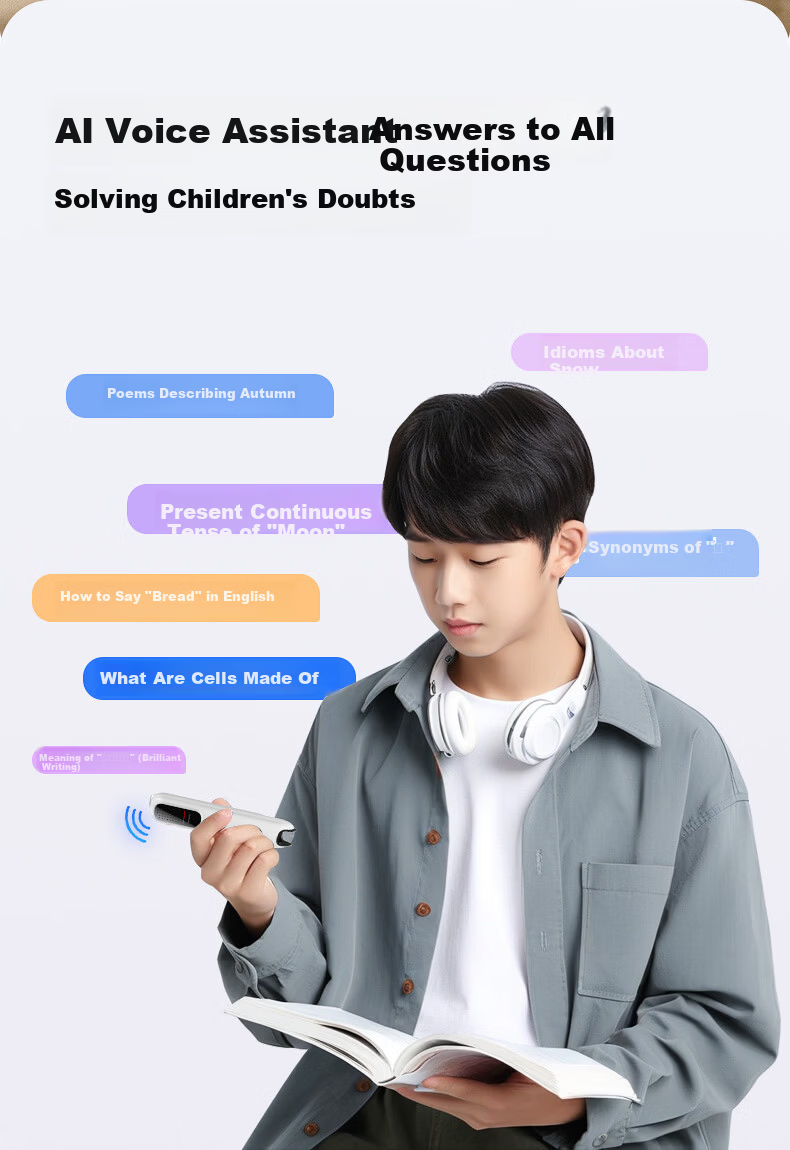Ozing [40+ Warehouse Fast Delivery] K3 English Reading Pen Electronic Dictionary Scanning Pen Universal for All Subjects Elementary, Middle And High School Synchronized Textbooks Gift Portable Learning Device 16