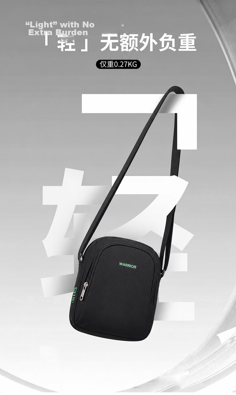 Warrior Men's Large Capacity Multifunctional Shoulder Bag Commuter Casual Crossbody Bag Cycling Sports Chest Bag Phone Bag for Women 9