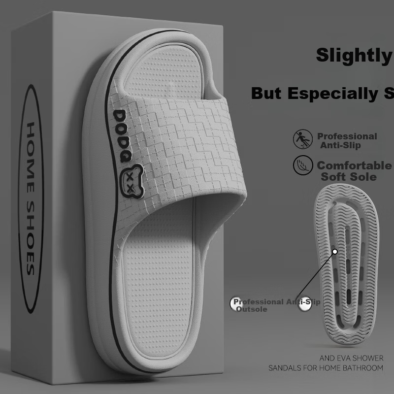 Gogaman Men's Slippers 2026 New Summer Antibacterial EVA Odor-Resistant Bathroom Shower Non-Slip Couple Indoor Home Cool Slippers for Women