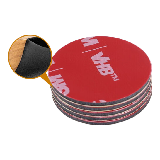 3M [Lowest Price Online] 3M Double-Sided Tape VHB™ Strong, Traceless, Heat-Resistant ETC Adhesive 5952 Black Heavy-Duty Version Diameter 40mm 5 Pieces
