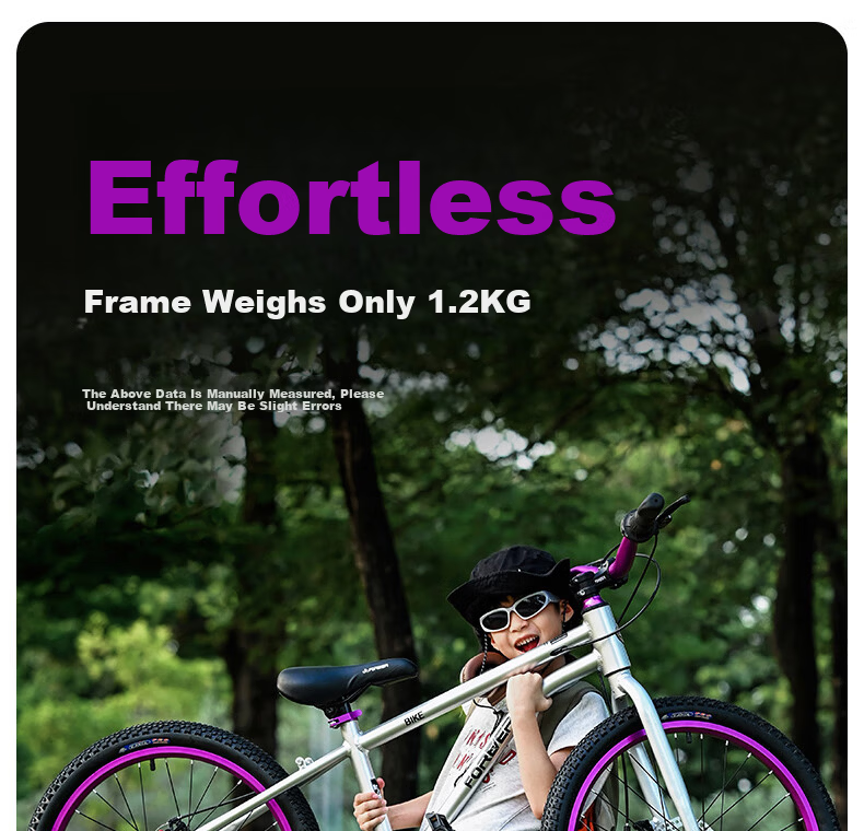 FOREVER Aluminum Alloy Children's Bicycle 6-12 Years Boys and Girls Student Bike Ultra-Light Gear Mountain Bike 20 Inch 7