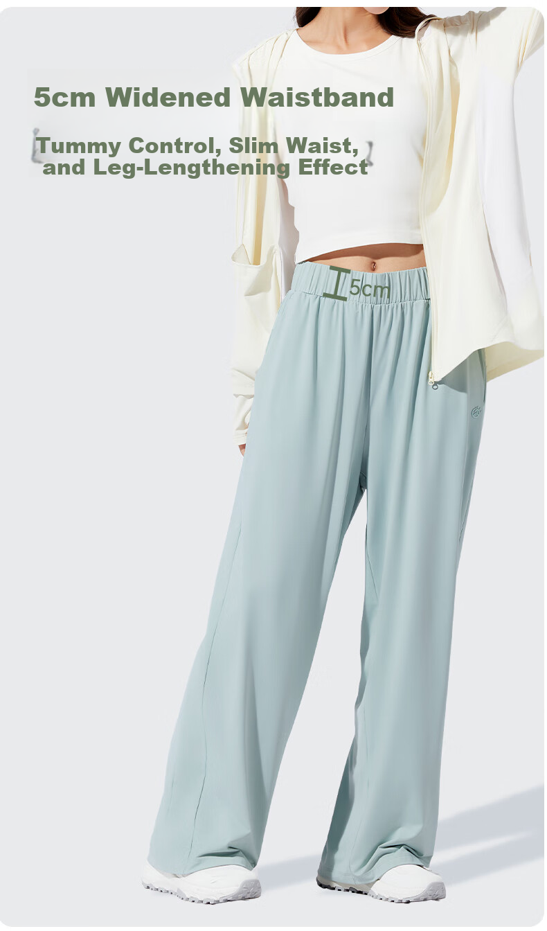 TECTOP Casual Pants Lightweight Outdoor Loose Breathable Solid Color Long Pants 2422138ZZ Women's Pink XL 11