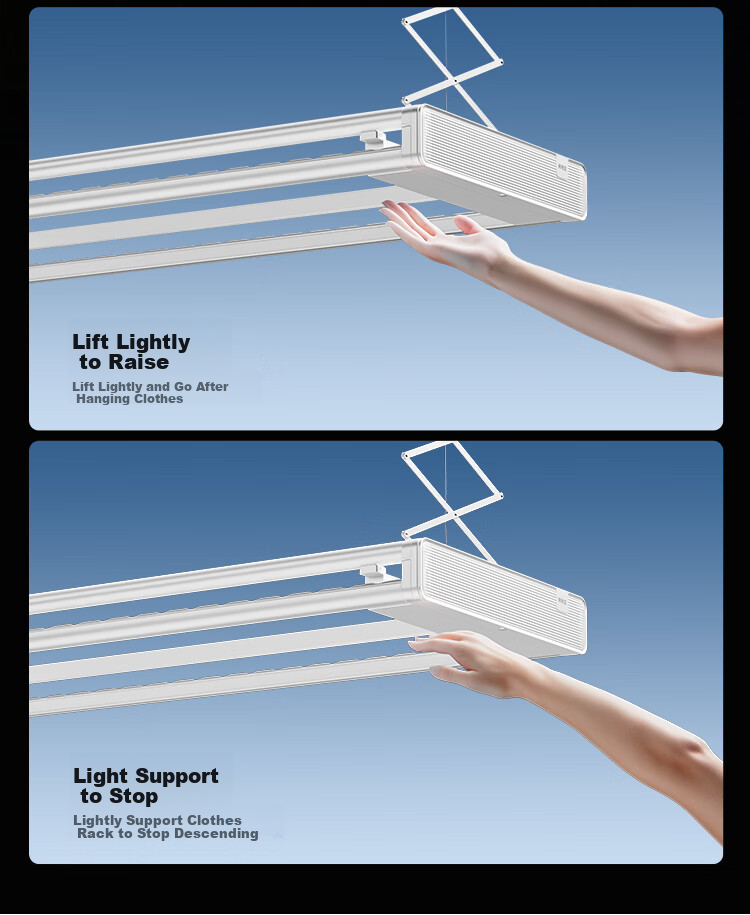 Mr. Bang [Genuine Supply] Electric Clothes Drying Rack Smart Invisible Balcony Large Capacity Drying Machine Lifting Clothes Rod D28pro 9