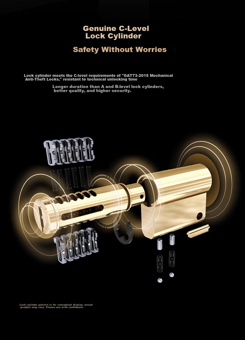 Haier Smart Door Lock Fingerprint Password Anti-theft Lock P360 9