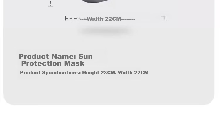 EFZ Women's Full Face Sun Protection Mask UV Protection Mouth and Nose Cover Sunshade Balaclava for Running and Cycling Light Gray 10