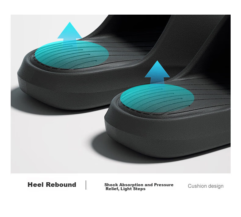 Beiduo Yang Cushioned EVA Non-Slip Indoor Bathroom Slippers for Men and Women, Off-White, Size 42-43 18