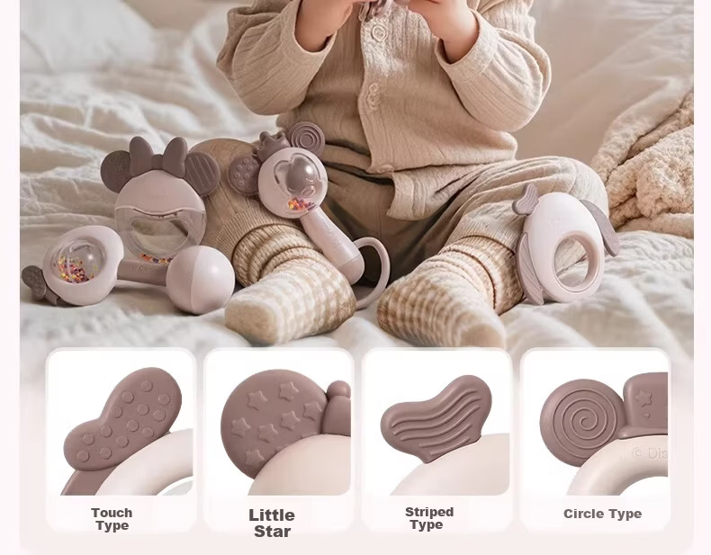 Disney Newborn Welcome Gift Box Baby Rattle Toy Soothing 0-12 Months Infant Month Celebration Children's Day Gift 17