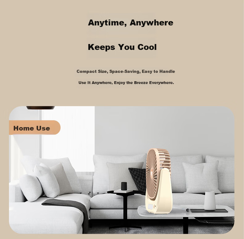 LEISE Quiet Turbo Stand Fan Desktop Night Light Combo Convection Ventilation Air Conditioner Companion LS-F3 10