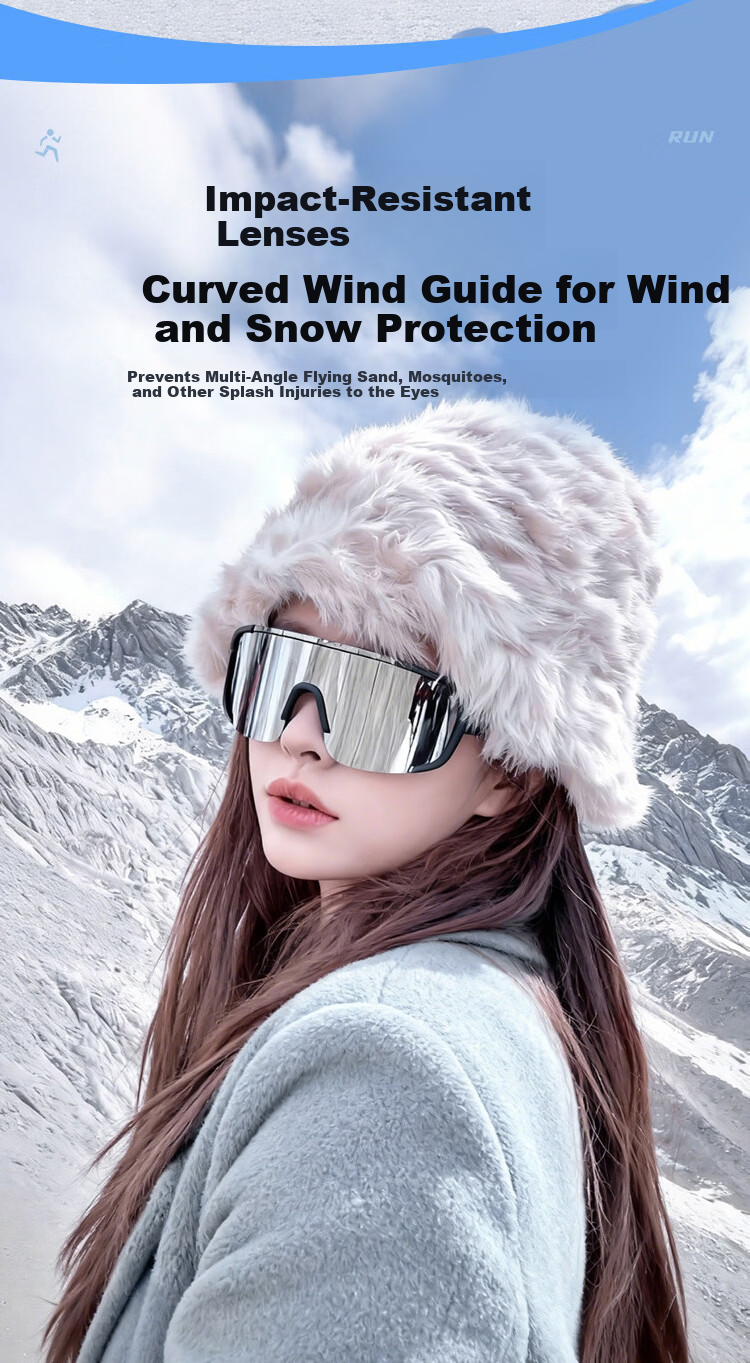 FENCHI Outdoor Sports Snow Mountain Goggles Sunglasses for Men UV Protection Windproof Sandproof Cycling Women's Sunglasses 11