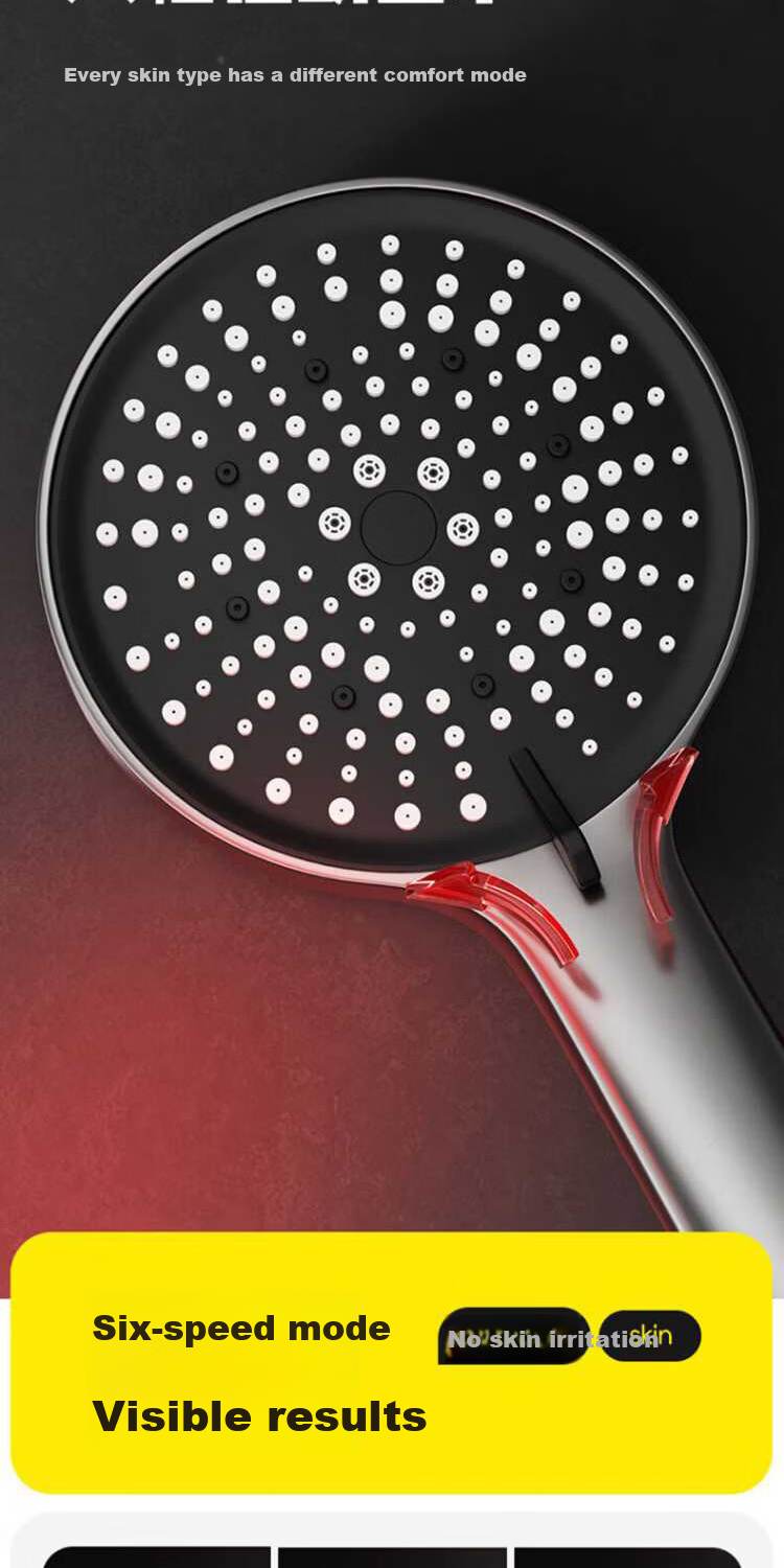 Del 28-Year Brand Pressurized Shower Head Multifunctional Handheld Bathroom Shower Set JJ-001 8