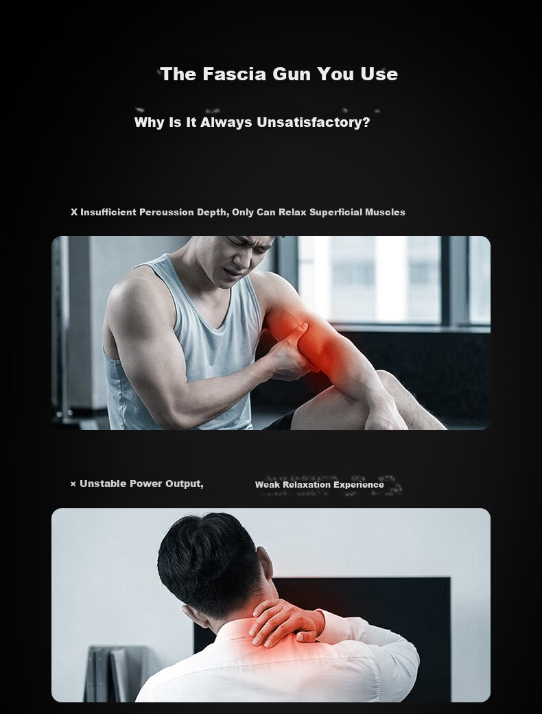 Yun Kang Bao Fascia Gun Muscle Massager Silent Professional Heat Therapy Fitness Massager Shoulder Neck Waist Back Full Body Muscle Massager Gift Recommended for Men and Women 1