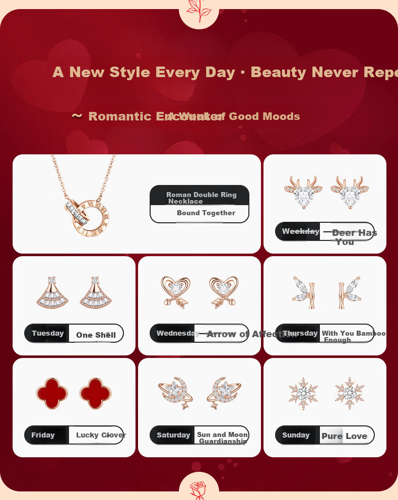 Burberry Luxury Weekly Stud Earrings for Women 2026 New Niche High-End Birthday Gift for Girlfriend Wife 3