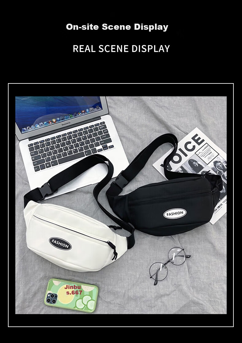 LOHAS Travel Crossbody Bag Men's Shoulder Bag Single Shoulder Chest Bag Backpack Small Bag Casual Sports Portable Shoulder Bag for Men 5