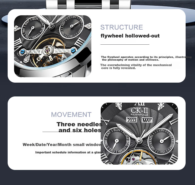 Mark Fairwhale CK-II Collaboration Men's Automatic Mechanical Watch Birthday Gift for Boyfriend 2026 New Top Ten National Watches 4