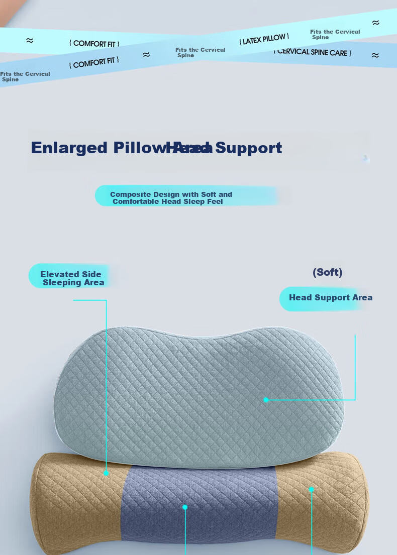 Zhunhang Memory Foam Pillow Adult Men's Neck Support Cervical Pillow for Cervical Spondylosis Deep Sleep Anti-Snore Pillow 4