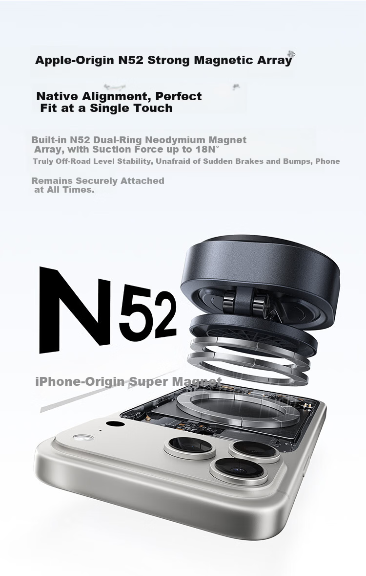 BASEUS [No Trace Vacuum Adsorption] Car Phone Holder Magnetic Dashboard Suction Cup Car Navigation 2026 New Model 18