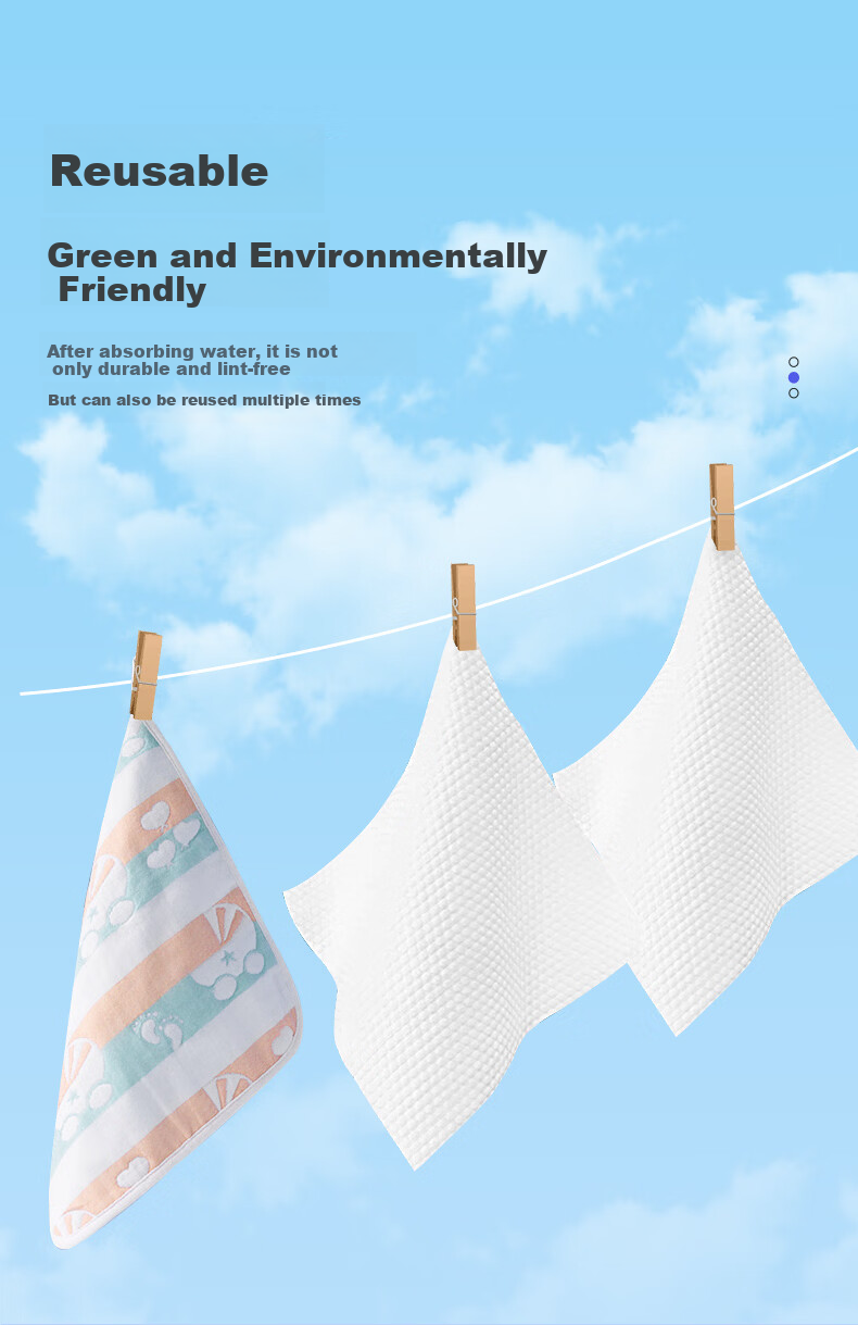 Junri Hanging Disposable Facial Towel Family Pack Wall-Mounted Dual-Use Dry and Wet Beauty Salon Makeup Removal Face Tissue 7