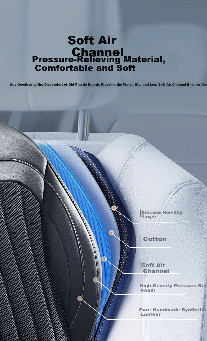 Digalun Car Ventilated Seat Cushion Summer Aigo Patriot Seat Cooling Ice Silk Breathable Massage Cushion 9