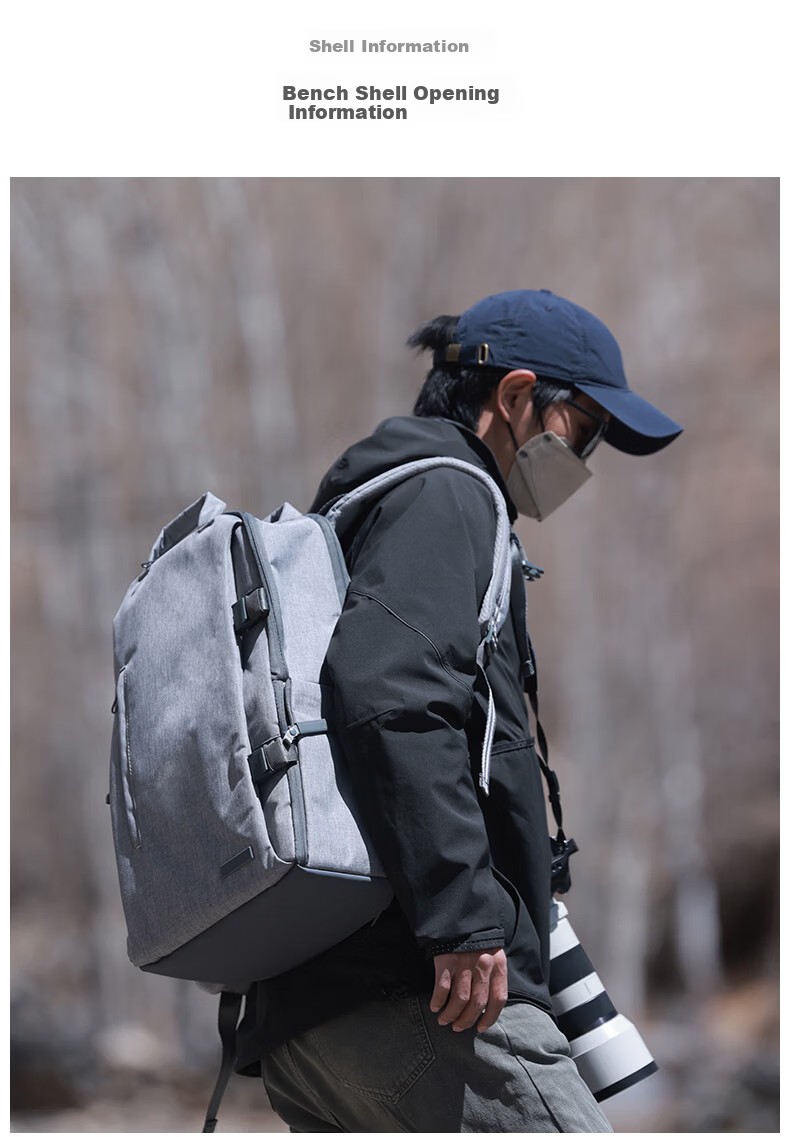 ELECOM High-End Structured Professional DSLR Camera Backpack for Nikon Canon Outdoor Photography 16