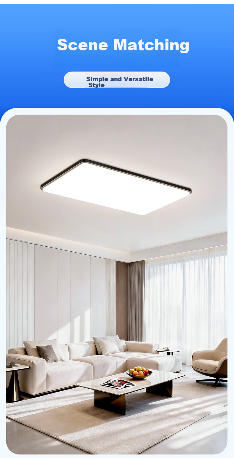 HP Pure Light Eye Protection Ceiling Lamp Modern Simple Whole House Lighting Set Three Bedrooms Two Living Rooms with Fan Zhenzhiguang 17
