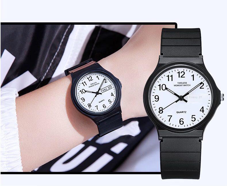 Light Shadow Moment Student Trendy Boys Children's Watch Luminous Dual Display Analog Quartz Exam Wristwatch for Teens 6