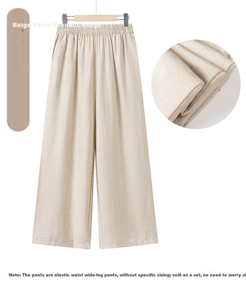 Fengxiao Summer Set for Women 2026 New High-End Stylish Shirt for 50-60 Year Old Trendy Middle-Aged Moms 16
