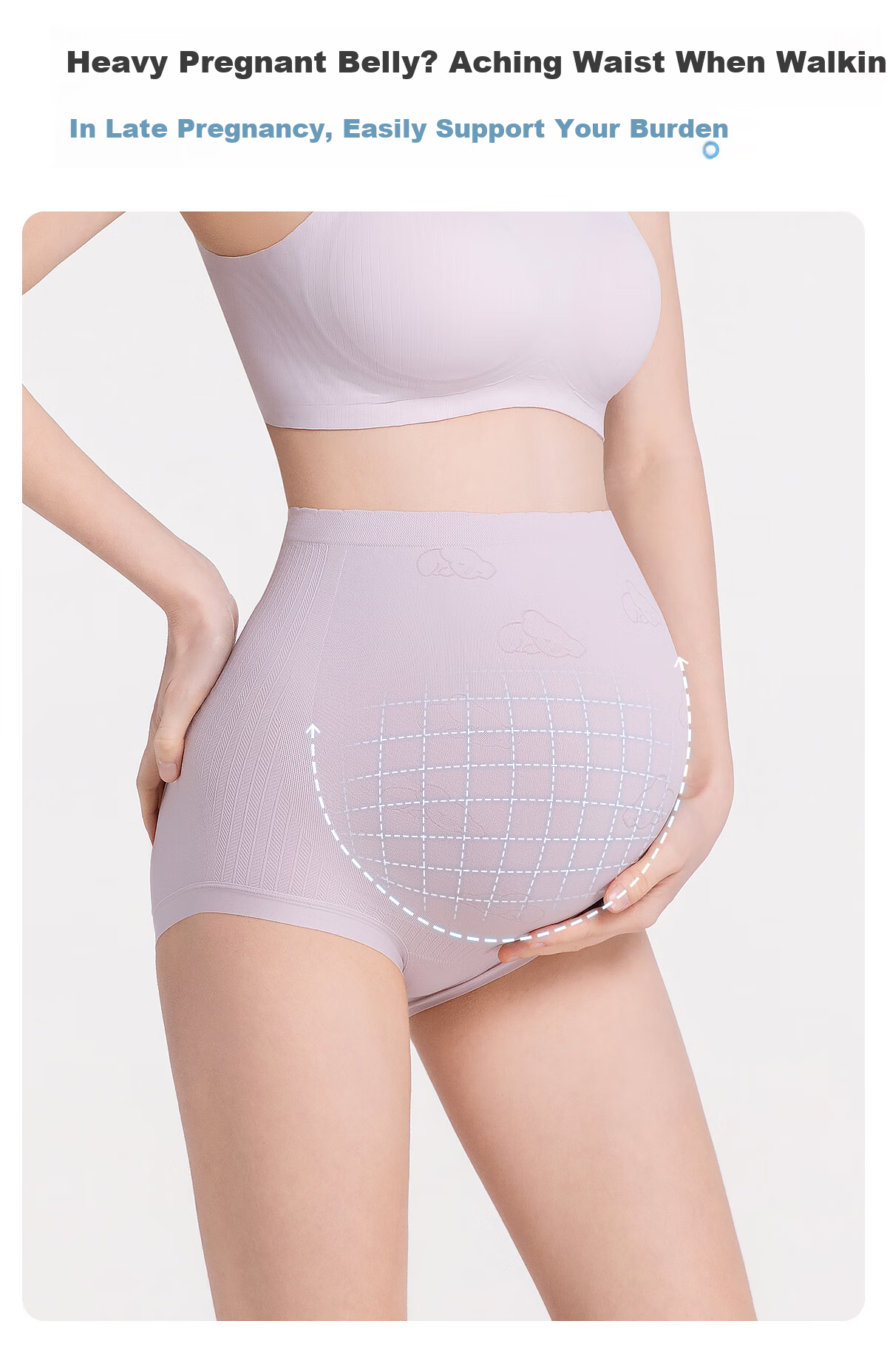 JOYNCLEON Maternity High-Waist Seamless Pregnancy Underwear 3-Pack XL Jnk198359 7