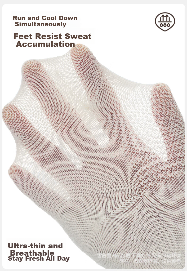 Xueqiman Kids Socks Boys Girls Summer Thin Mesh Breathable Cotton Antibacterial Odor-Resistant Sweat-Absorbing Mid-Calf Socks for Older Children Students 8