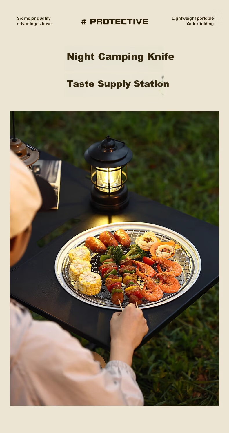 Hakkai Bird Shadow Tactical IGT Camping Table Outdoor Hydraulic Folding Portable Picnic Table Large Lightweight Gear 8