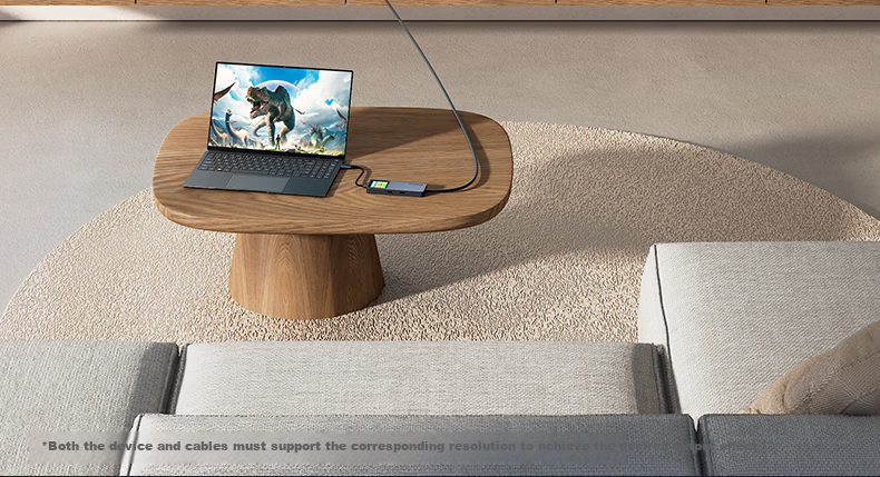 Highsay HC6 Pro Smart Display 4K HDMI Expansion Dock Type-C Phone Gaming Laptop Apple MacBook Neo Interface Adapter 5