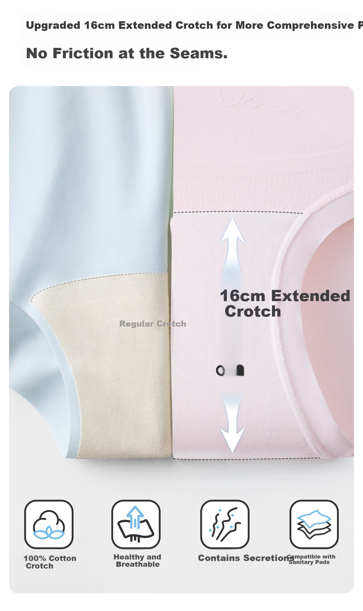 JOYNCLEON Maternity High-Waist Seamless Pregnancy Underwear 3-Pack XL Jnk198359 14