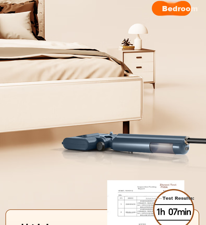 Supor Floor Washer K2 - 2-in-1 Wash and Mop Machine, Solid-Liquid Separation, Odorless, Quiet, Lightweight, Self-Propelled Electric Mop, Home Use, Starry Gray 23
