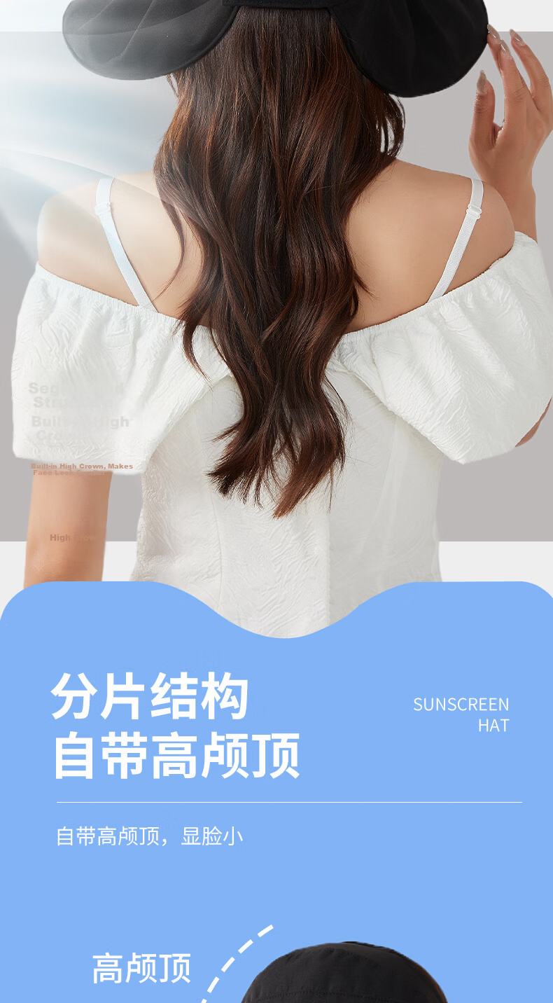 Langsha Women's Sun Protection Hat UV Protection Wide Brim Face Shield Lightweight Breathable Bucket Hat 7