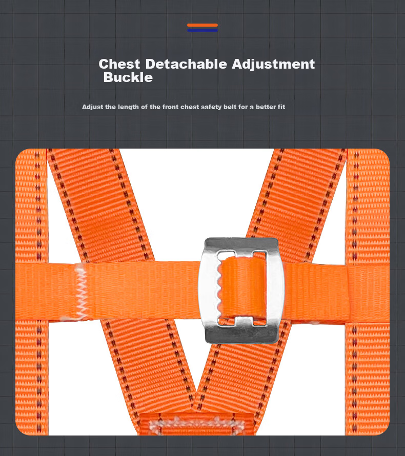 LPT Five-Point Safety Harness High-Altitude Work Half-Body Belt Double Hook Construction Site Wear-Resistant Safety Rope Set Five-Point Single Large Hook 3 Meters 5