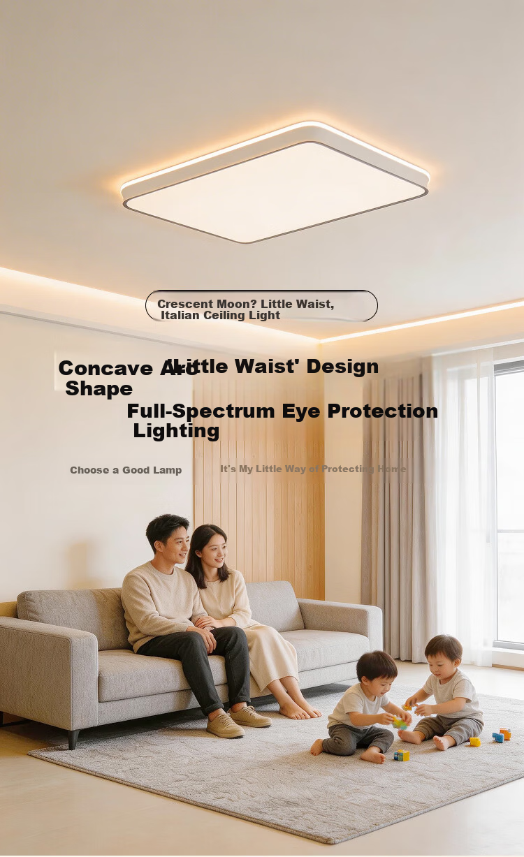 Foshan Lighting Ceiling Lamp Living Room Modern Minimalist Eye-Care LED Mijia Smart Control 150W Crescent Moon 3