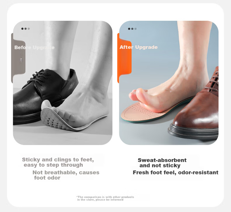 MINISO Sheepskin Insoles Sweat-Absorbing Breathable Shock-Absorbing Soft Anti-Odor Durable Comfort Insoles Size 39-40 14