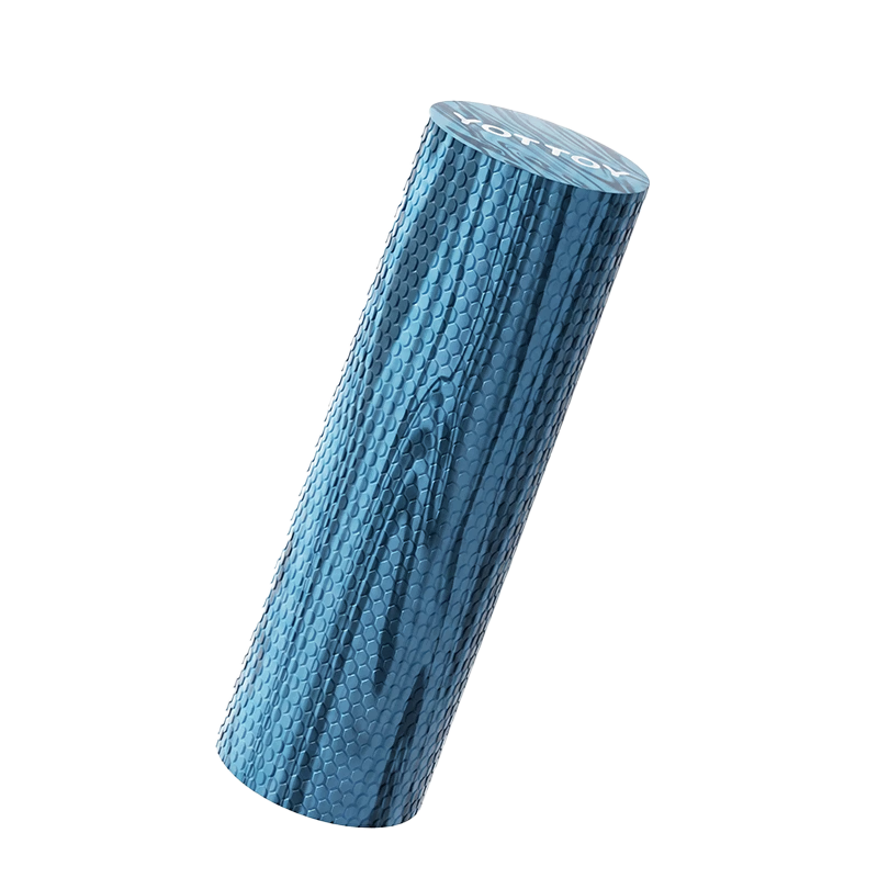 Yottoy Foam Roller Floating Point Beginner Solid Roller Muscle Relaxation Yoga Stick 45*15cm Blue Mixed Color