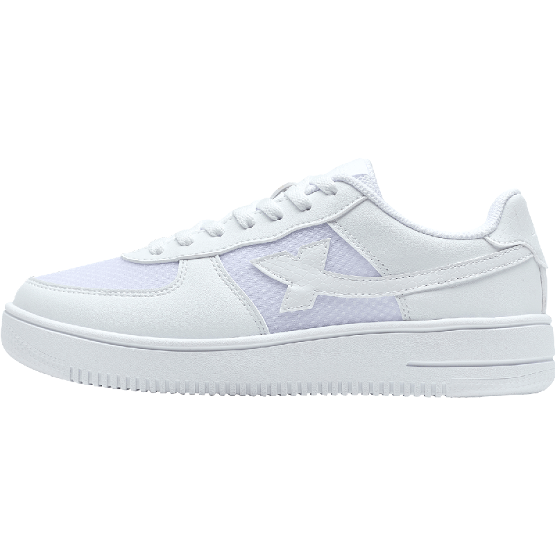 Xtep Couple Men's and Women's Sports Sneakers White Air Force One Spring Summer Mesh Breathable Lightweight Casual Shoes