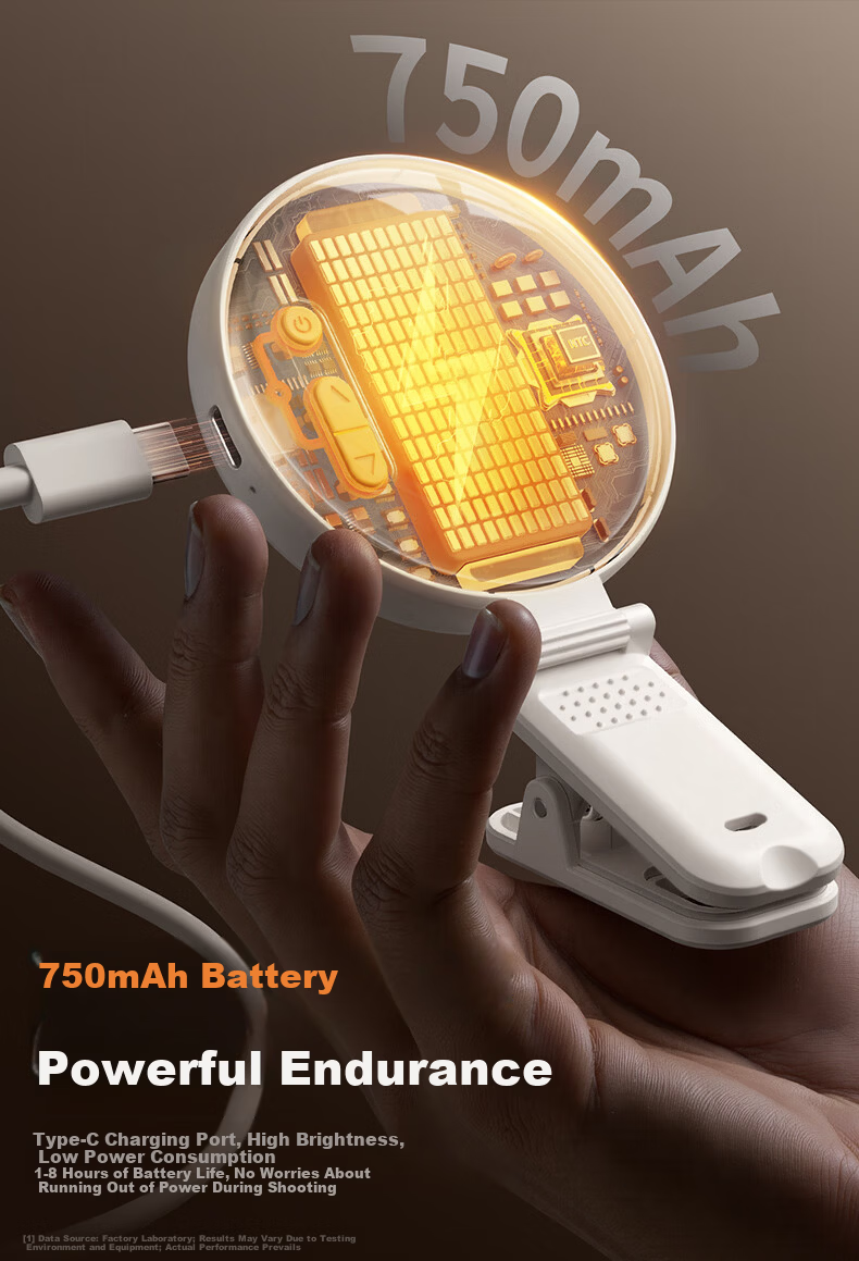 JIAHUACAI Mini Portable LED Pocket Fill Light for Mobile Phone Selfie Live Streaming Photography Camera Lighting Small Outdoor Travel Handheld Beauty Tofu Light 4