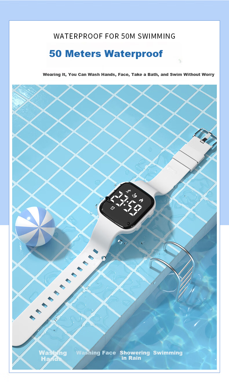 Koshi Junior Student Boys Sports Waterproof Vibration Alarm Wristwatch Children's Electronic Watch for Boys 7