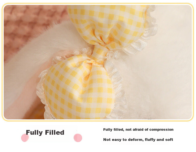 WELTSTON Plush Toy Doll Pillow Sleeping Companion Stuffed Animal Children's Day Gift Sweet Cone Bunny for Girls 11