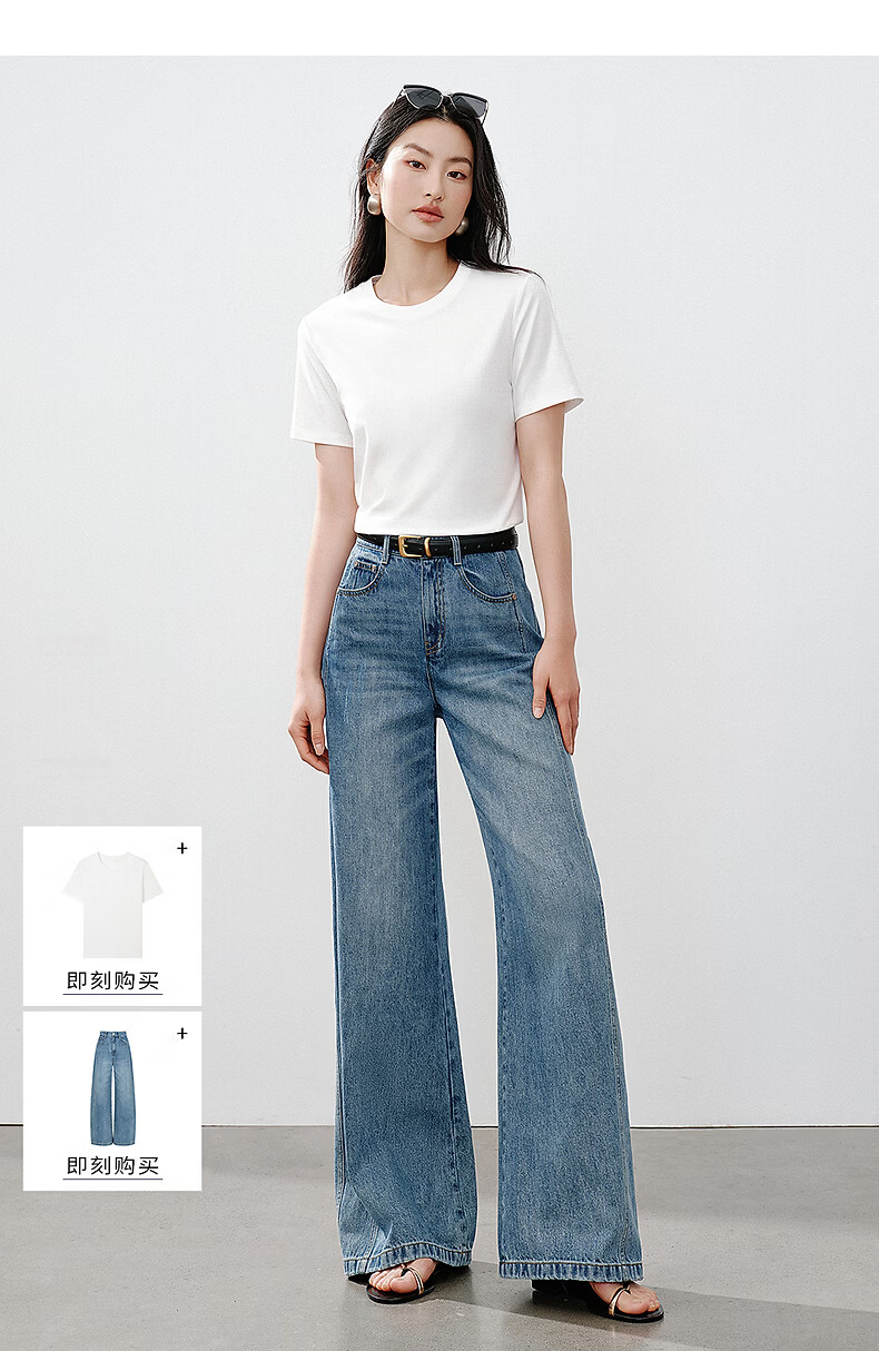 Yixiang Liying Lyocell Short Sleeve T-Shirt Women 2026 Spring New Shoulder Base Shirt Lavender Purple M 20