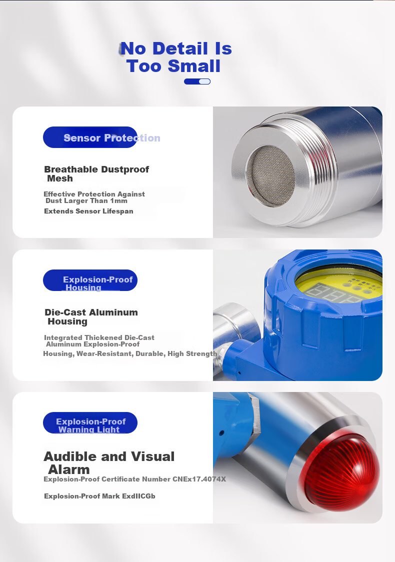 BAOSHIAN GTYQ-DX101 Combustible Gas Alarm Detector Industrial Gas Detector Combustible Gas Detector 7