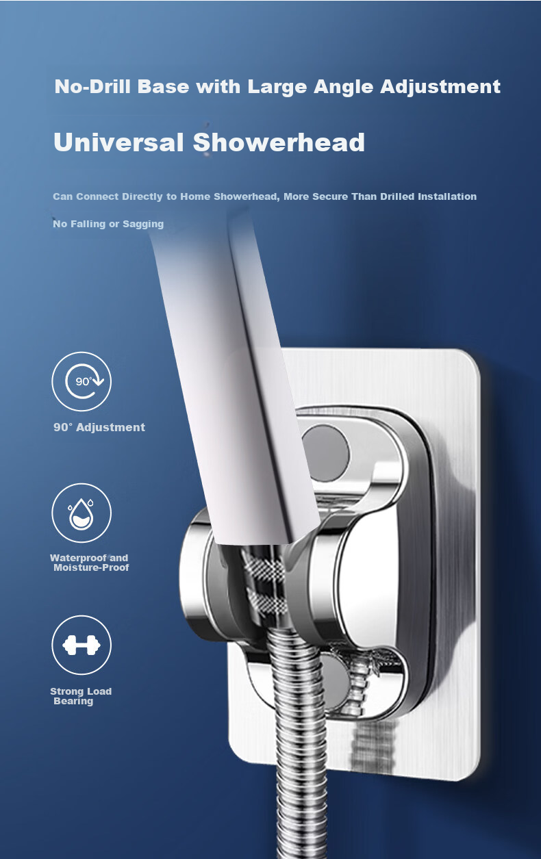 Baihan High-Pressure Shower Head Set with Powerful Water Flow, Filter, Multifunctional Handheld Bathroom Showerhead 17
