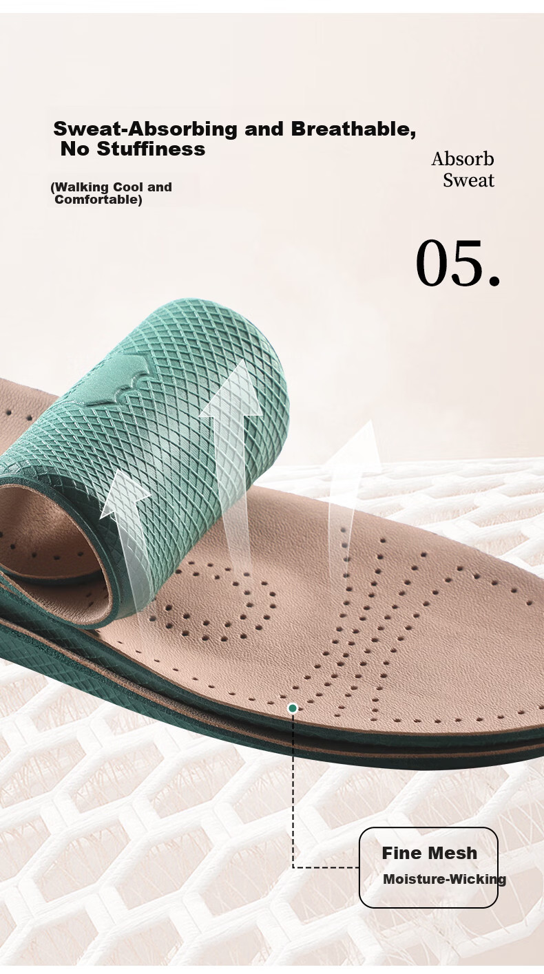 Aokang Leather Insoles Unisex Sweat-Absorbing Odor-Resistant Soft Genuine Sheepskin Thickened Shock-Absorbing Pain-Relief Sports Insoles for Long Standing 5